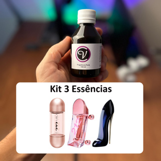Kit 3 Essências 100ml Perfumes Aromatizantes - Alta Qualidade em Oferta na Shopee