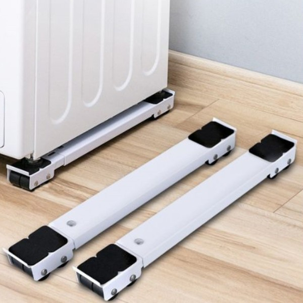 Suporte universal de alumínio com rodas para bases de carrinhos de geladeira, fogão e lava-louças, capacidade de 200 kg em Oferta na Shopee