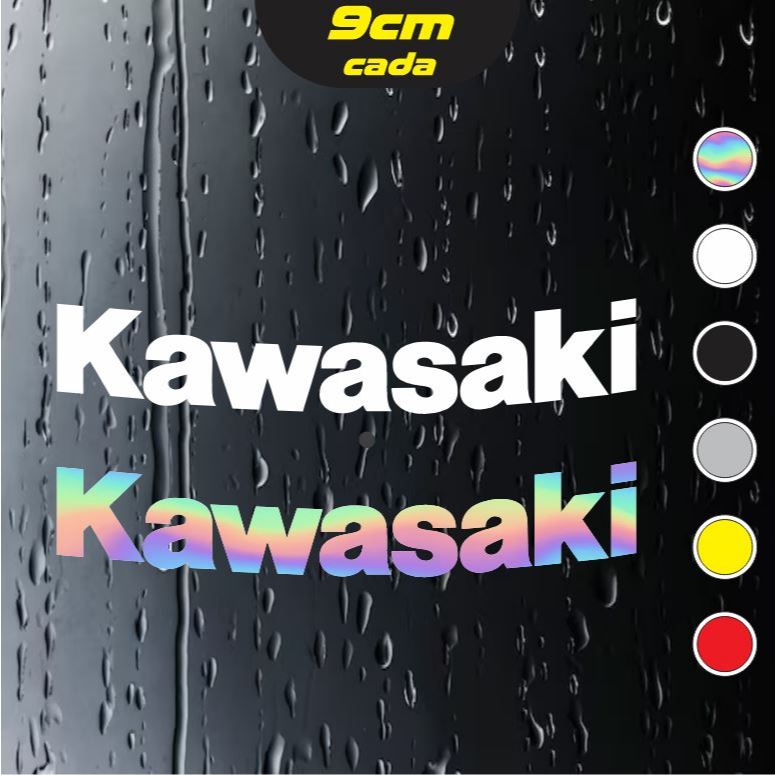 2x Adesivos KAWASAKI de bolha - Vazados - Várias cores - Holográfico - 9cm cada em Oferta na Shopee