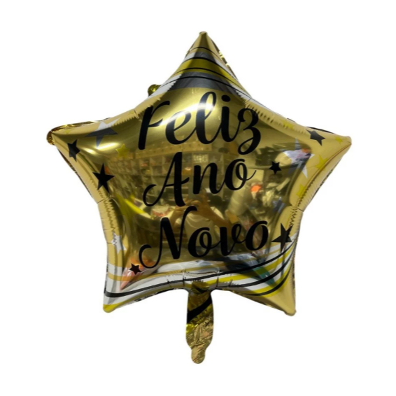 Kit 5 / 10/ 15 / 20 Balão Estrela Metalizado 45cm para Decoração Festa