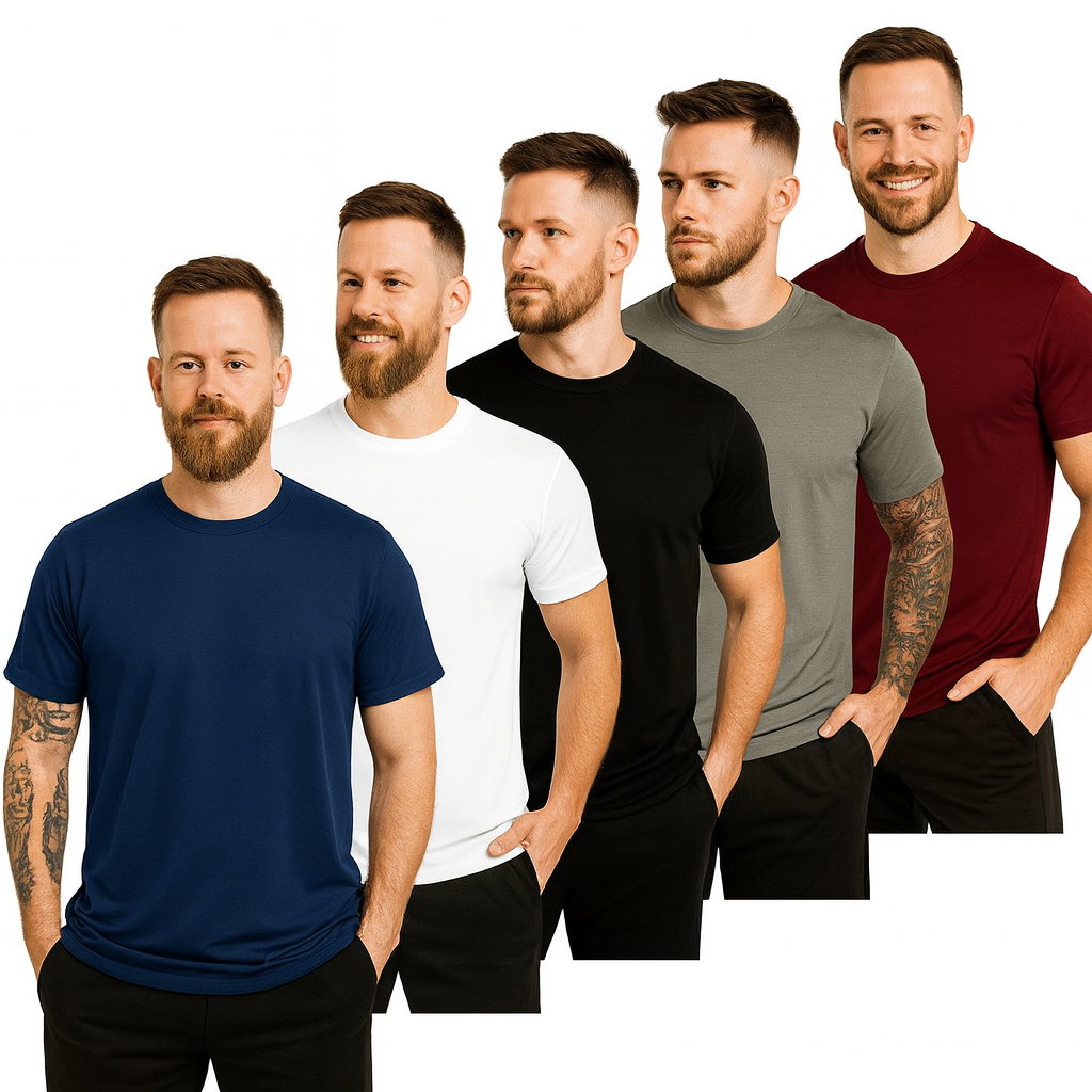 Kit 5 Camisetas DryFit Masculina Lisa Academia Esp ...