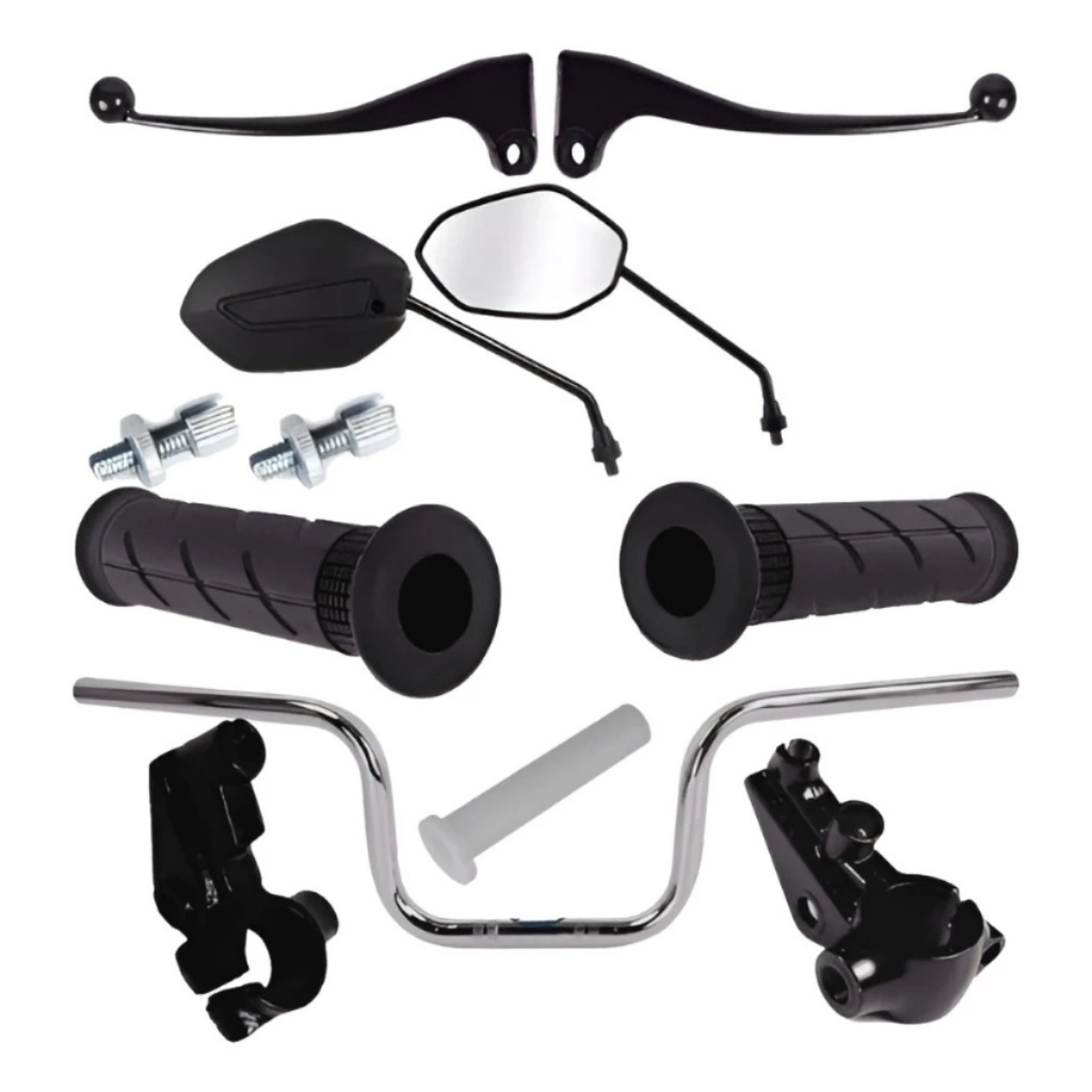 Kit Retrovisor Manopla Manete Guidão Cg 125 Fan Titan 2000 2001 2002 2003 2004 2005 2006 até 2016 em Oferta na Shopee