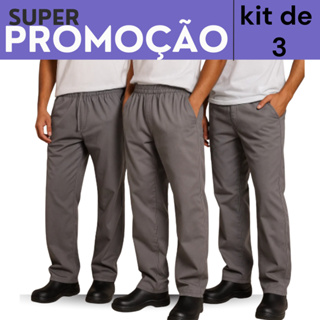 KIT COM 3 CALÇAS DE BRIM PESADO – A ESCOLHA INTELIGENTE DE QUEM TRABALHA DURO em Oferta na Shopee