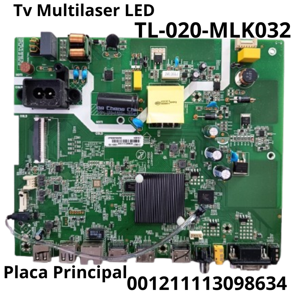 2739  Placa Principal para Tv MultiLaser LED Mod: TL-20-MLK032