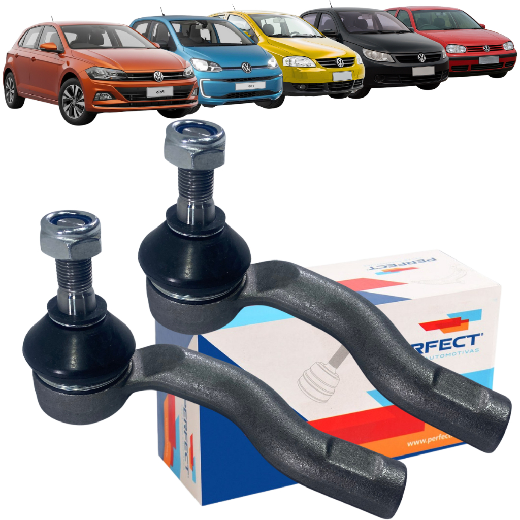 Par de Terminais de Direção VW Gol / Fox / Up / Polo / Golf 1999‑2022 – Perfect em Oferta na Shopee