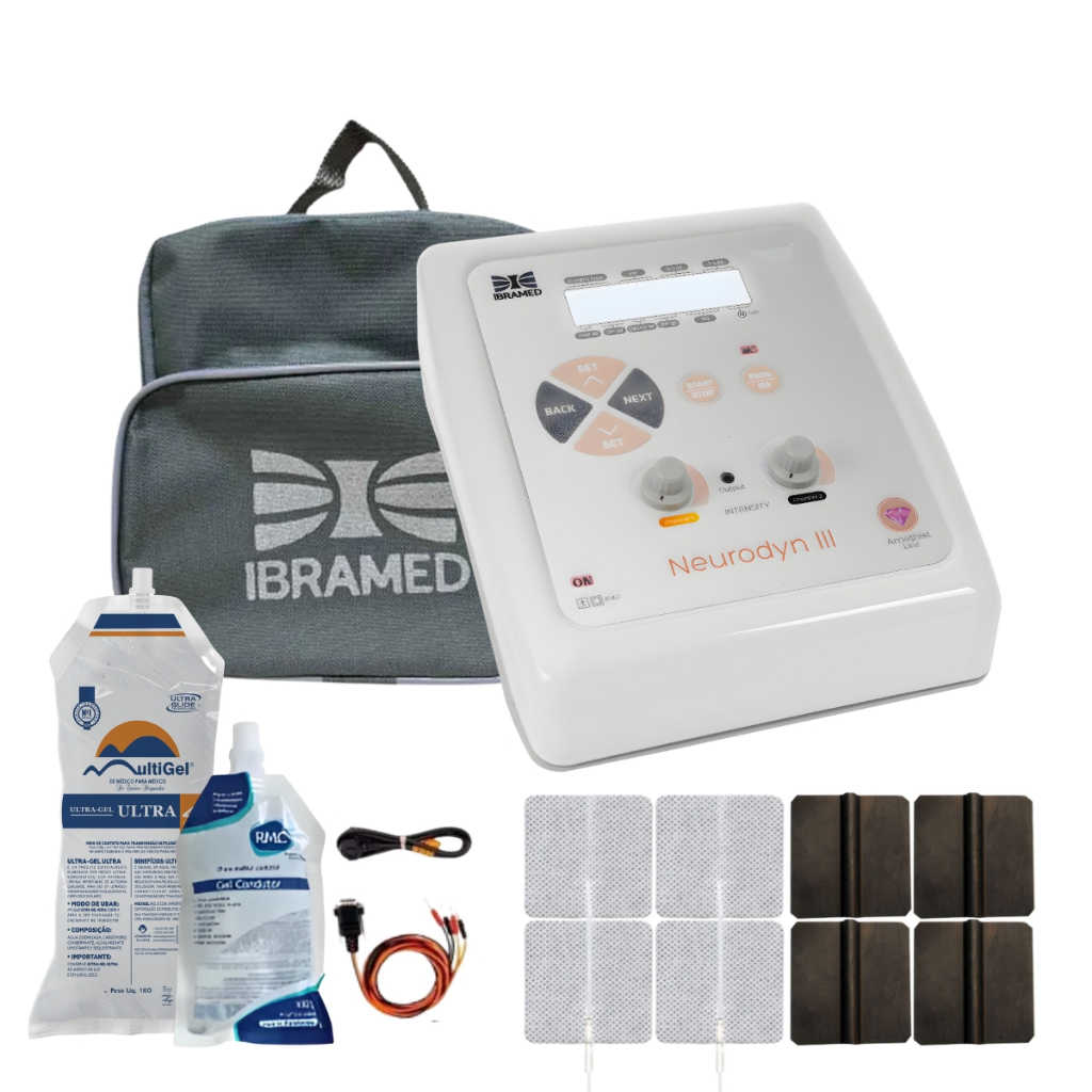 Neurodyn III Aparelho de Tens Fes Burst 2 Canais - Ibramed em Oferta na Shopee