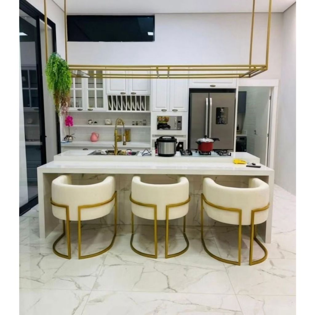 Poltrona Cadeira Recepção Clinica Decorativa para Escritorio e Consultório e Sala Mesa de Jantar Veludo Linho Factor em Oferta na Shopee