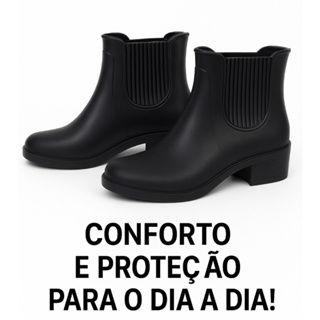 Galocha Feminina Impermeável Cano Curto Antiderrapante em Oferta na Shopee