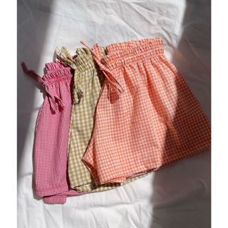 kit Shorts Sortidos Feminino Xadrez e Liso Confortável Casual De Algodão 3 ou 2 Peças em Oferta na Shopee