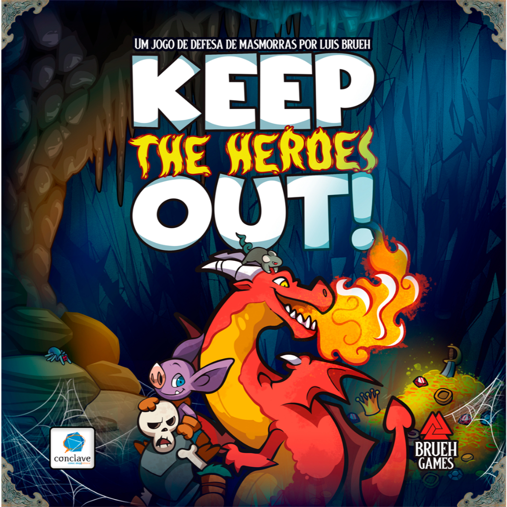 Jogo de Tabuleiro Keep The Heroes Out - EM INGLÊS - IMAGENS MERAMENTE ILUSTRATIVAS