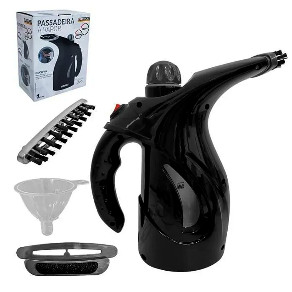 Passadeira Vapor Portatil Vaporizador Roupa  800w Preto 220v em Oferta na Shopee