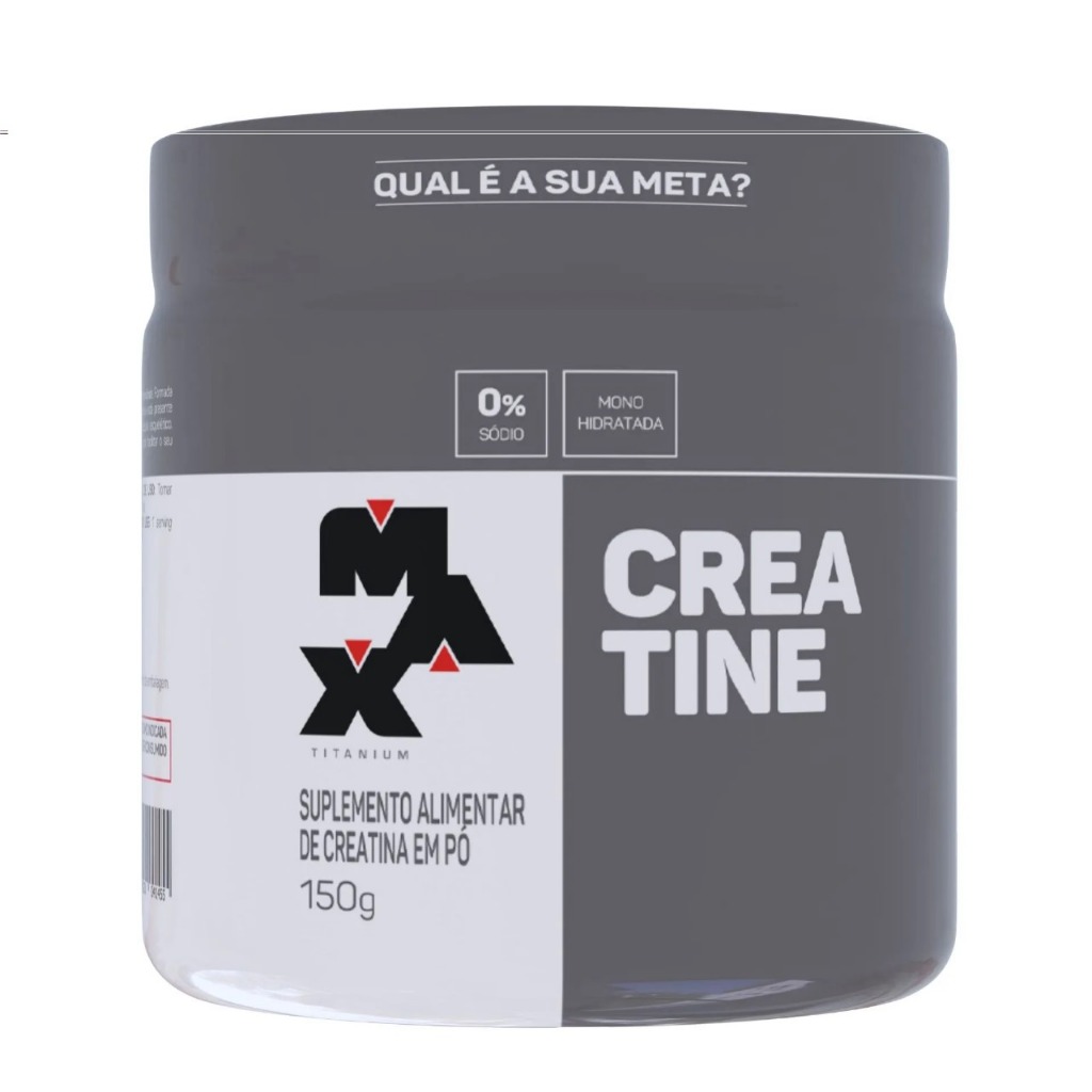 CREATINA MAX TITANIUM 100% PURA MONOHIDRATADA 300G!