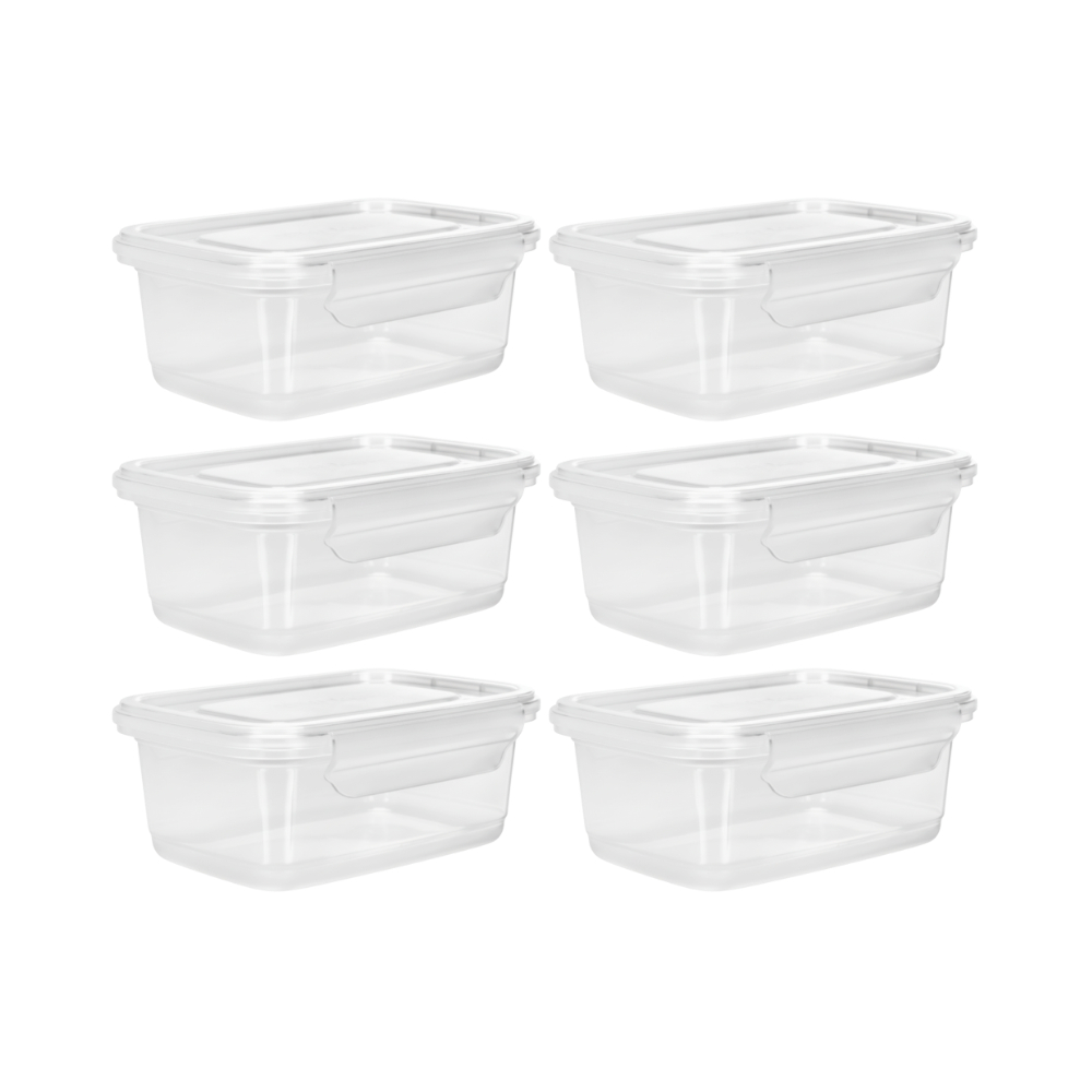 Kit 10 Marmitas Potes 800ml com Travas Laterais BPA FREE Alimentos Organizadores de Congelador