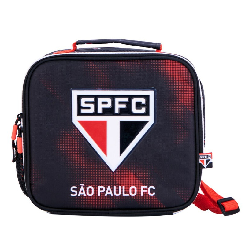 Lancheira Merendeira Escolar Térmica Infantil Menino Time Futebol São Paulo SPFC Tricolor