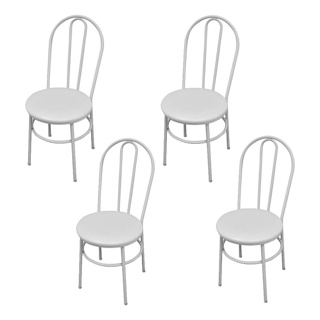 1/2/4 Cadeira  buffet  Branca Leve Empilhável  Cozinha Americana Aéra Externa  Sala de Jantar em Oferta na Shopee
