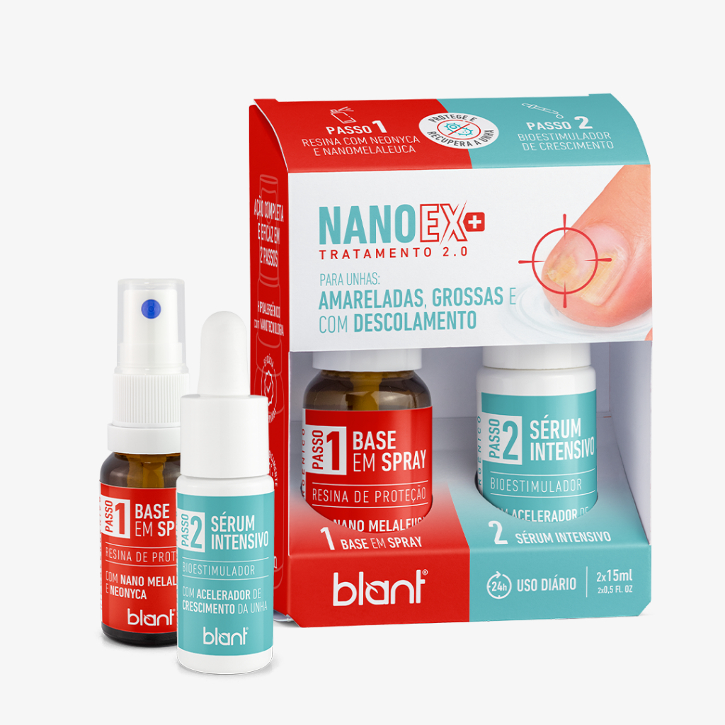 Kit Base e Sérum NanoEx+Blant 15 ml Antifúngico e Antimicótico