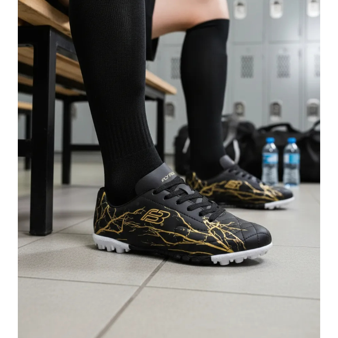 Chuteira Society Fut7 Futebol Suiço Grama Sintética Costurada Adulta Masculina C