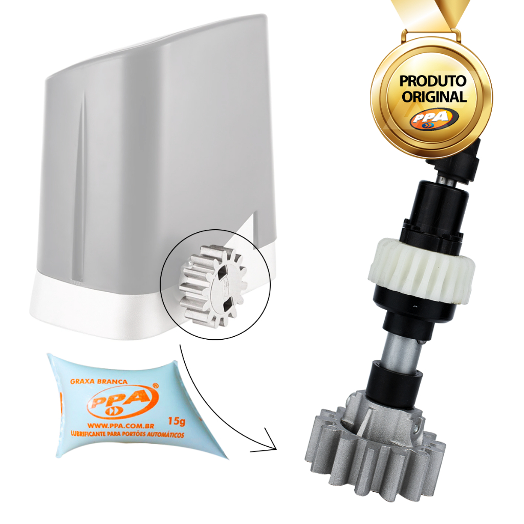 Eixo Completo Motor Dz Home Antigo Z22 Eng Z14 + Graxa PPA
