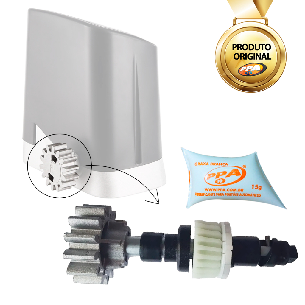 Eixo Completo Dz Home Digital Z22 Engrenagem Z14 + Graxa PPA