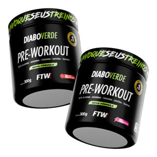 Kit 2x Pré-Treino Diabo Verde FTW 300g em Oferta na Shopee