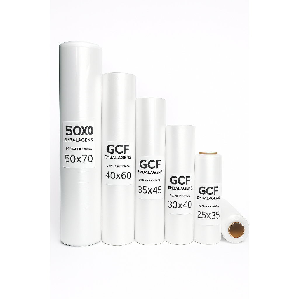 Bobina Picotada Plástica Forte Uso Açougue Mercado Hortifruti Alimentos Pesados Sem Rasgar Nem Vaza em Oferta na Shopee