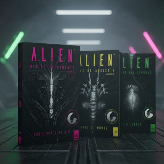 Kit C/ 3 Livros / Alien 1, 2 e 3 - Tim Lebbon, James A. Moore e Christopher Golden