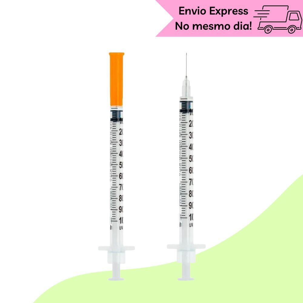 Kit 20 Seringa Insulina Botox tg 1ml Agulha Fixa 0,25x6mm - Sol-Millenium