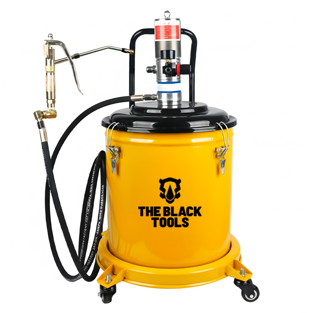 Engraxadeira Pneumática Profissional 30 Litros Com Manômetro The Black Tools