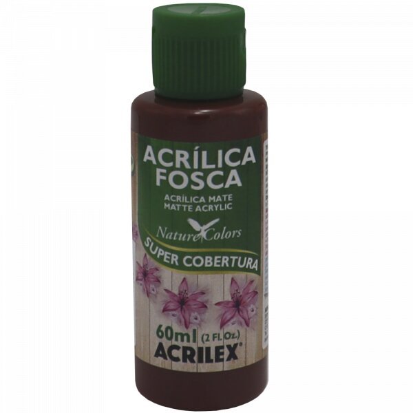 Tinta Acrílica Marrom Escuro Exclusiva Acrilex (60ml)