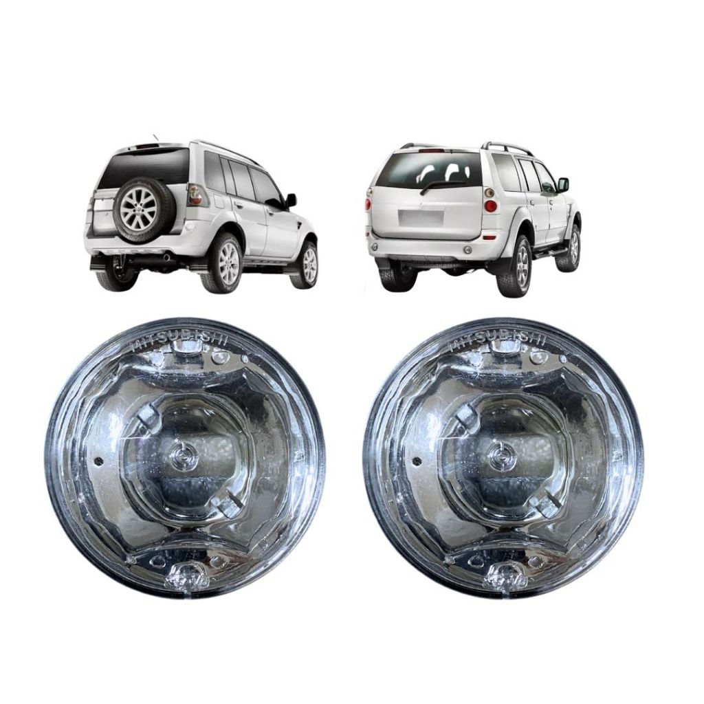 Par Lanterna Traseira da Pajero Sport TR4 Redonda 70mm IAM85270226-2 Lanterna Mitsubishi