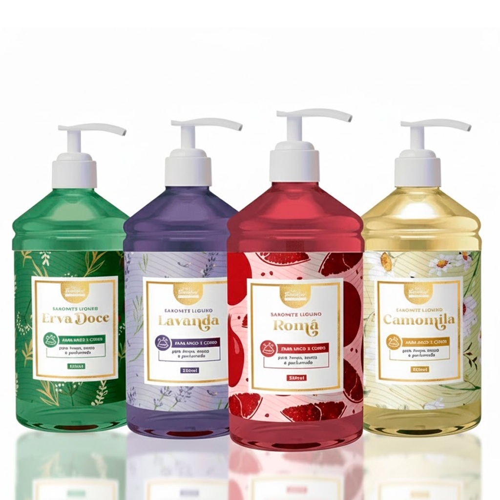 Sabonete Líquido para Mãos e Corpo 500ml Perfumado Face Beautiful