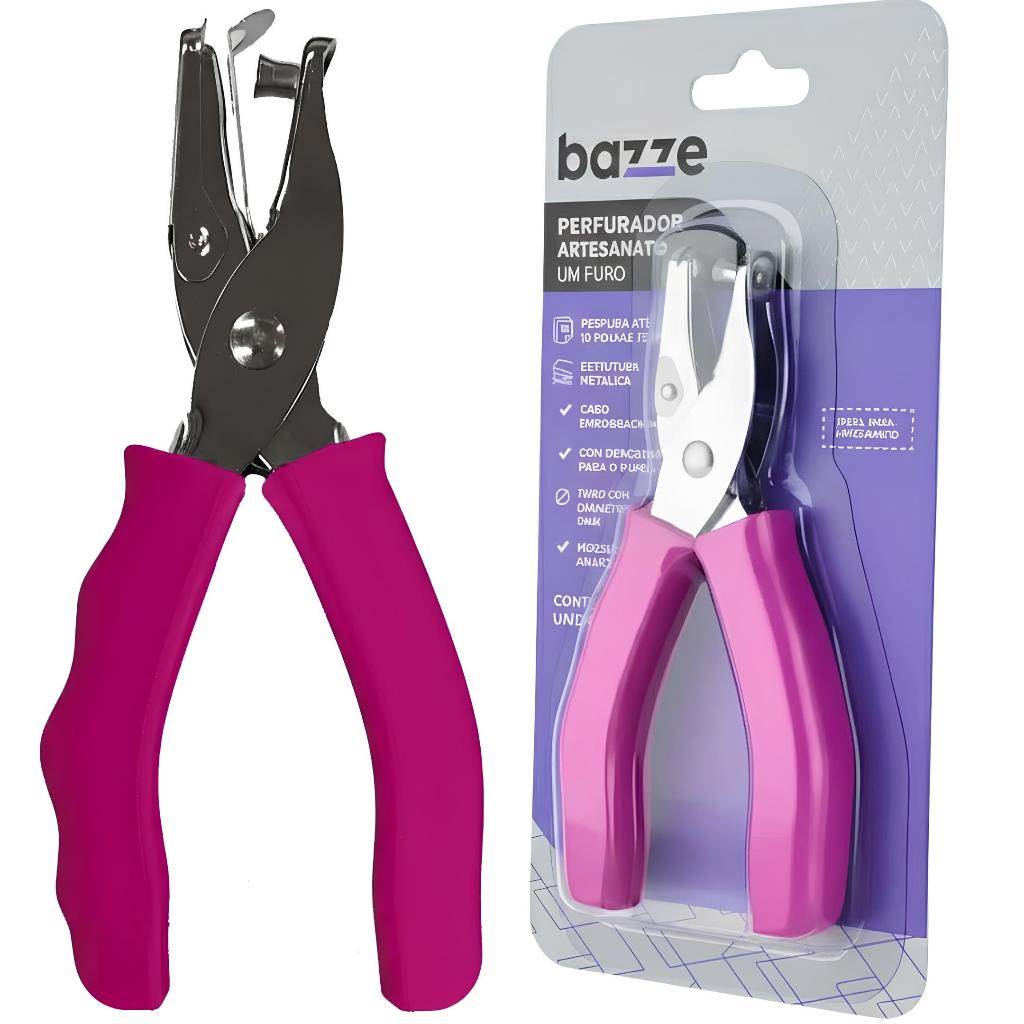 Perfurador De Papel 1 Furo 6mm Circulo Scrapbook Eva Artesanato Cabo Emborrachado Perfurador De Papel 1 Furo 6mm Circulo Scrapbook Eva Artesanato Cabo Emborrachado