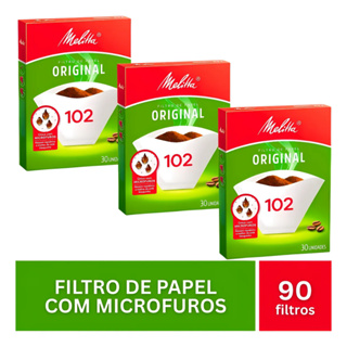 Kit 3 caixa  Filtro de Cafe Melitta Nº102 Papel com 30 unidades cada em Oferta na Shopee