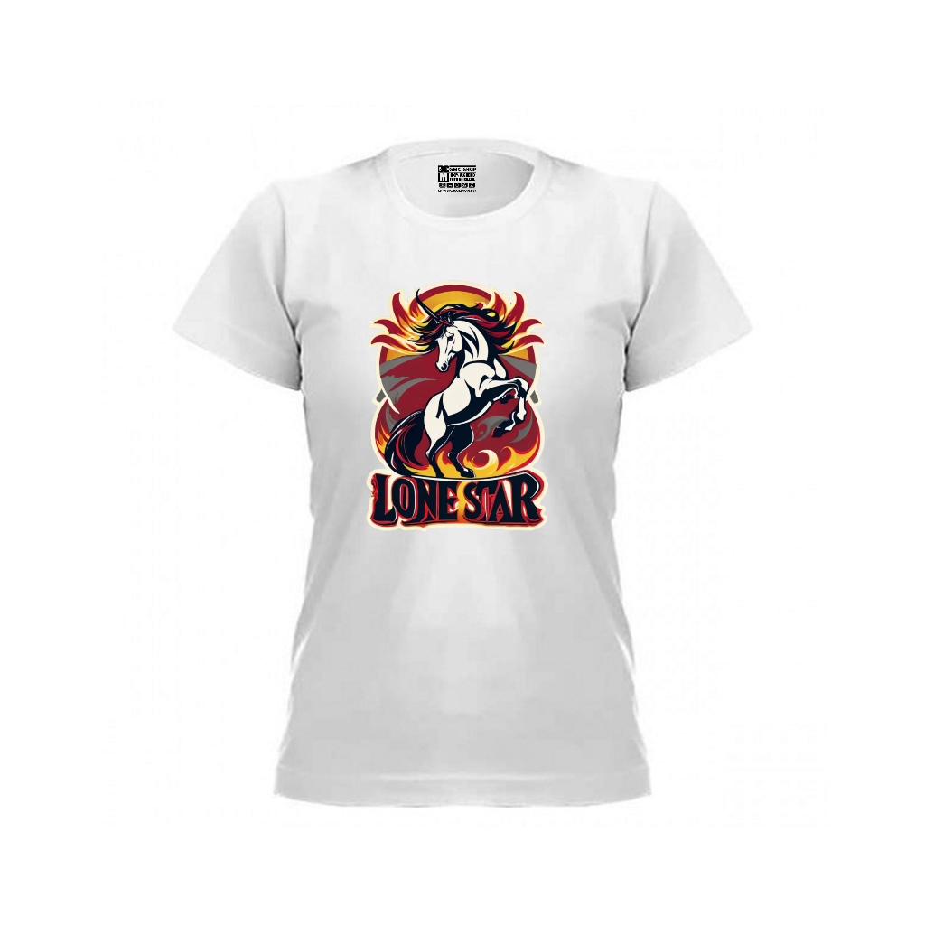 Baby Look Feminino 100% Algodão Estampa Lone Star Super Confortavél Alta Qualidade