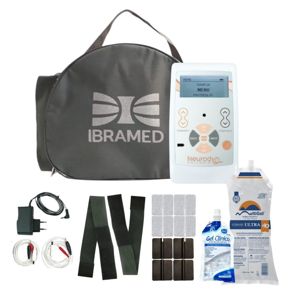 Neurodyn Portátil System Ibramed  Eletroestimulacao Bolsa De Transporte Brindes em Oferta na Shopee