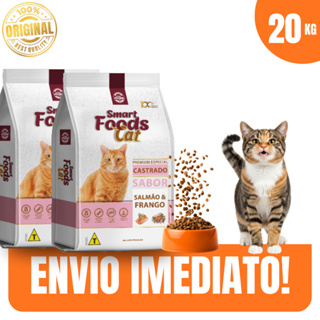 Ração p/Gatos Castrados Salmão e Frango Controle de Peso 10,1kg - Envio Imediato em Oferta na Shopee