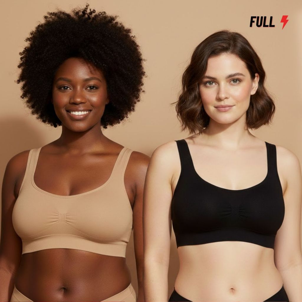 Kit 2 Sutiã Feminino Trifil Sem Bojo Sem Aro Confortável Média Sustentação