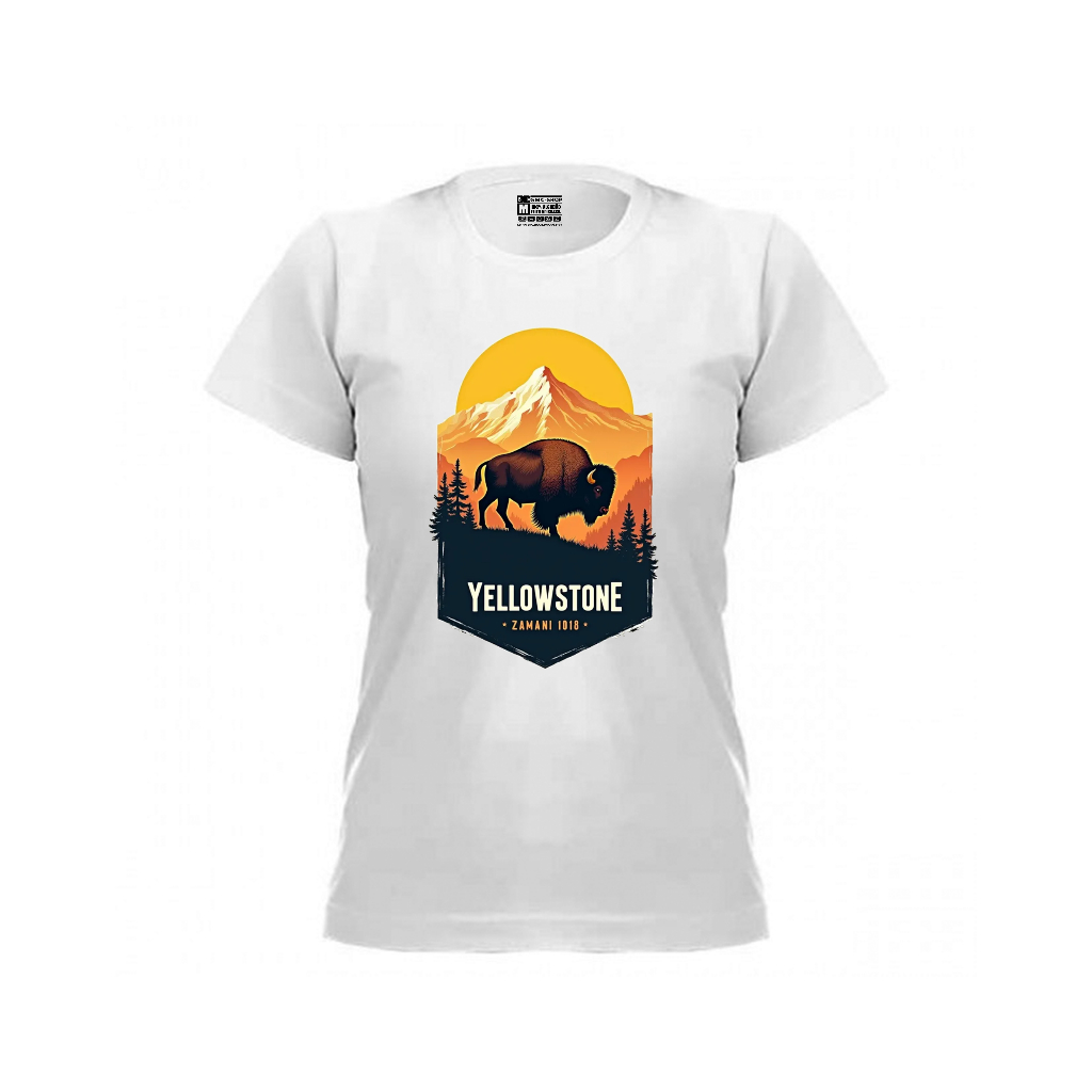 Baby Look Feminino 100% Algodão Estampa Yellowstone Super Confortavél Alta Qualidade