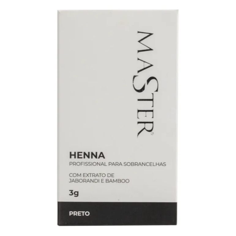Henna Preta Master 3g Profissional Para Sobrancelhas Preto · foto 2