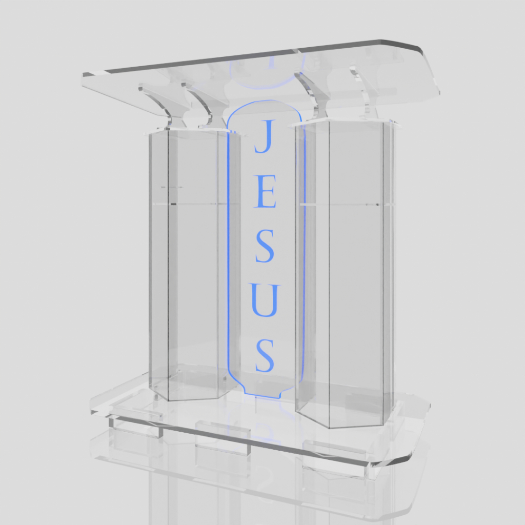 Púlpito de Acrilico Bem Resistente Bonito | Pulpito Igreja Eventos Cerimonias