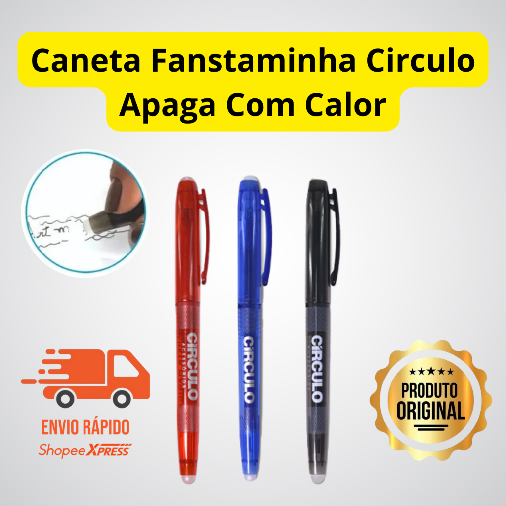 Caneta Mágica Fantasminha Circulo Tecido Apaga com Calor Caneta Que Apaga em Oferta na Shopee