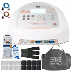 Neurodyn II Ibramed 4 Canais TENS FES Russa Bivolt Com 2 Faixas