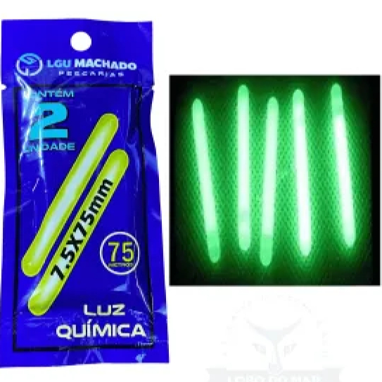 Luz Química Bastão Luminoso 75 Mm Kit C/ 5 Cartelas (10 Un)