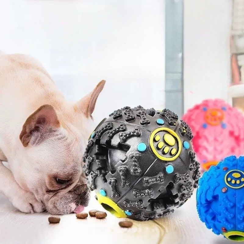 Brinquedo Interativo para Cães | Dispensador de Petiscos e Ração com Ruídos Engraçados
