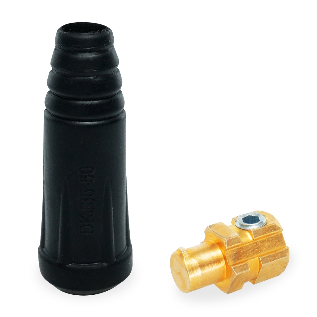 Kit 10 Conector Solda 13mm Macho Soldagem Máquina De Solda — imagem 2 de 2