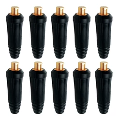 Kit 10 Conector Solda 13mm Macho Soldagem Máquina De Solda