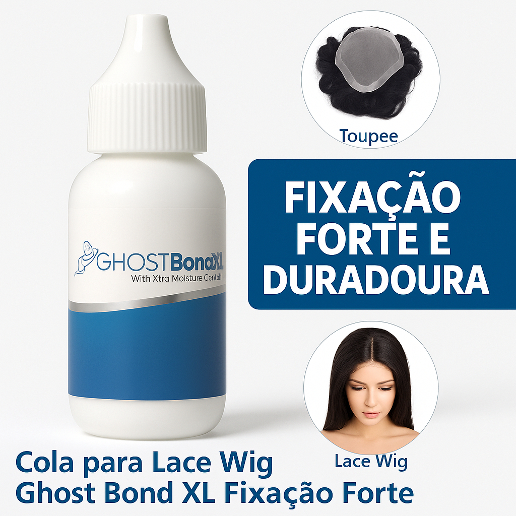 Cola para Lace Wig Ghost Bond XL 30ml Fixação Forte Antissuor Alta Durabilidade Para Perucas e Frontal em Oferta na Shopee