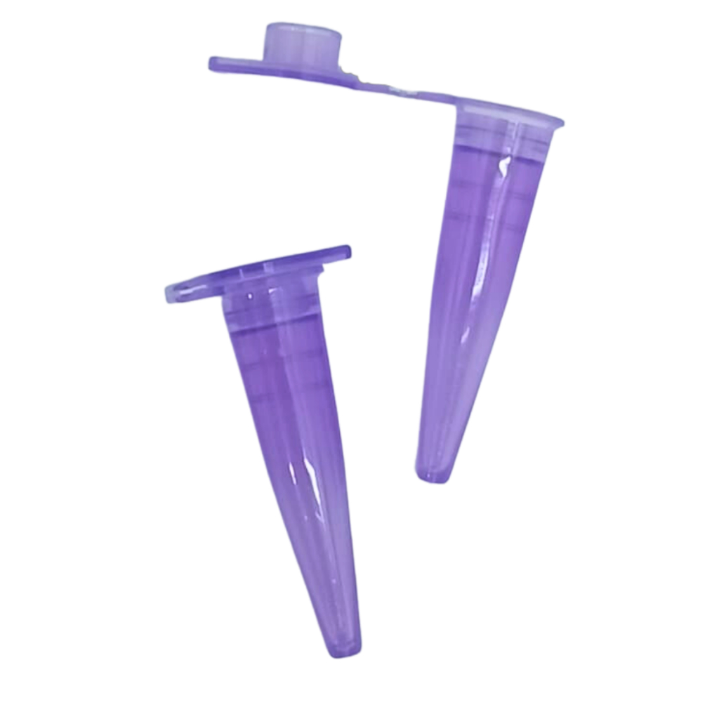 Microtubo Mini Flaconete 0,3ml Lilás C/1000 Unidades