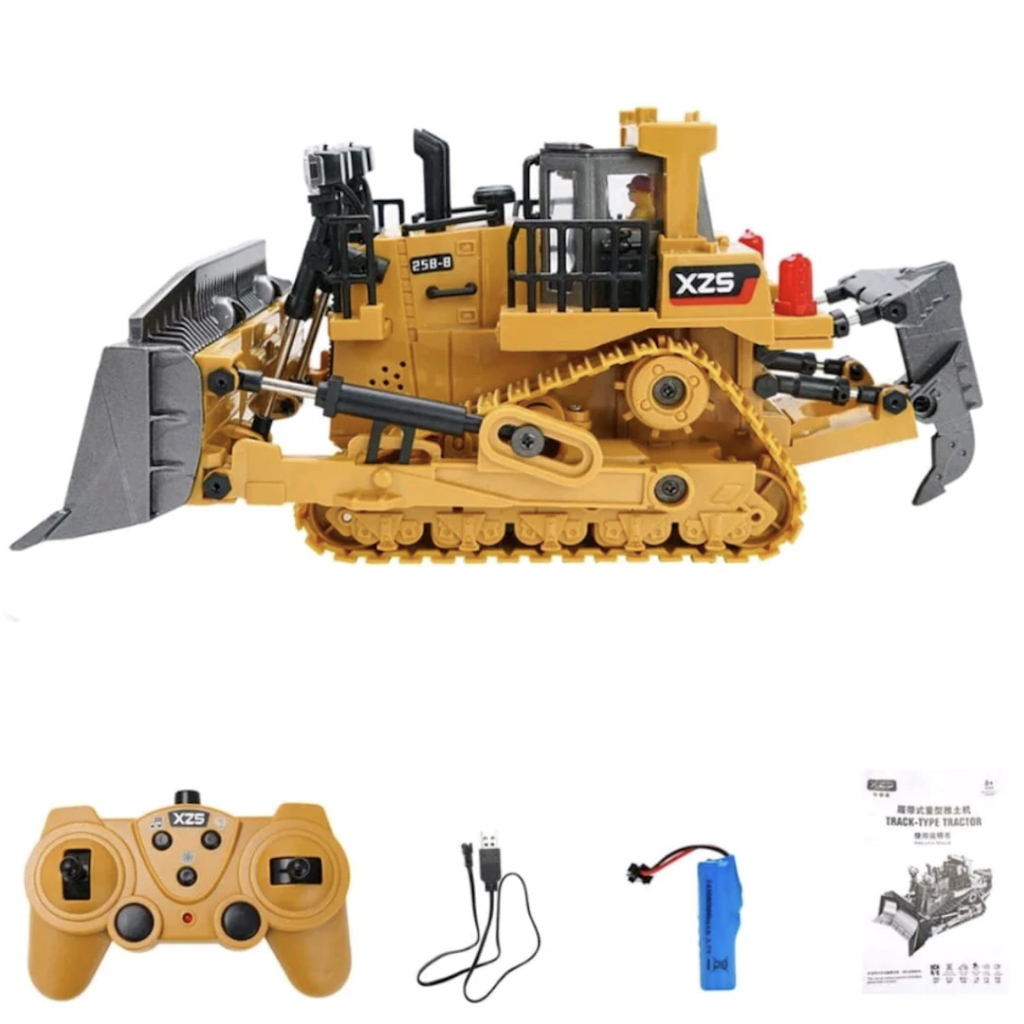 Mini Trator Com Controle Remoto Interativo Track Type Carrinho Meninos 1:24 Presente Criancas Natal