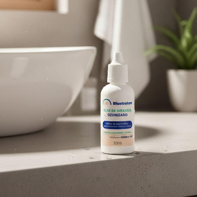 Óleo de Girassol Ozonizado – 30ml Blustratum em Oferta na Shopee